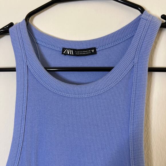 ZARA Racerback Ribbed Midi Dress - Picture 7 of 12